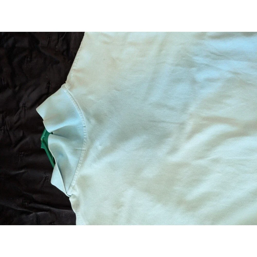 Polo Ralph Lauren Men's Polo Light Blue With Pink Shirt Size L